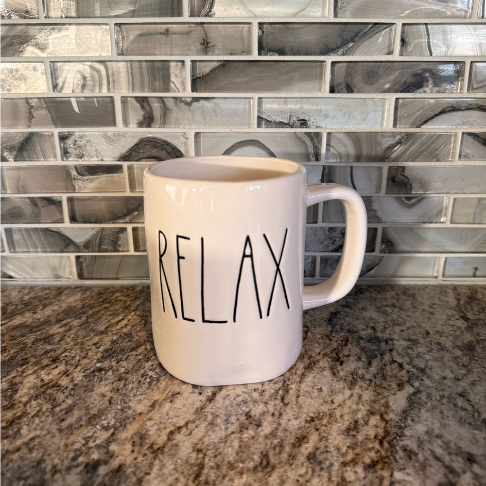 Rae Dunn “RELAX” Mug